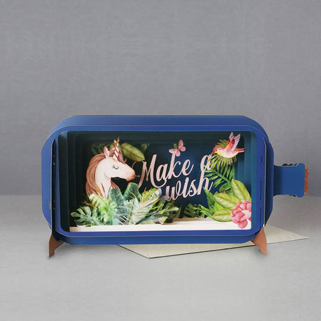 Message in a Bottle 3D Card Make a Wish MIB083 - Beattys of Loughrea | www.beattys.ie