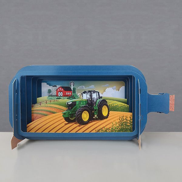 Message in a Bottle 3D Card Tractor MIB227 - CARD/GIFTWRAP/GIFTBAGS - Beattys of Loughrea