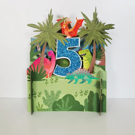 Kids 3D Pop Up Birthday Card Boy - Age 5 APO008 - CARD/GIFTWRAP/GIFTBAGS - Beattys of Loughrea