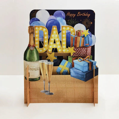 3D Birthday DAD Pop Up Card MN053 - CARD/GIFTWRAP/GIFTBAGS - Beattys of Loughrea