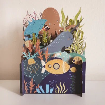 Children's Under The Sea 3D Pop Up Birthday Greeting Card KID018 - Beattys of Loughrea | www.beattys.ie