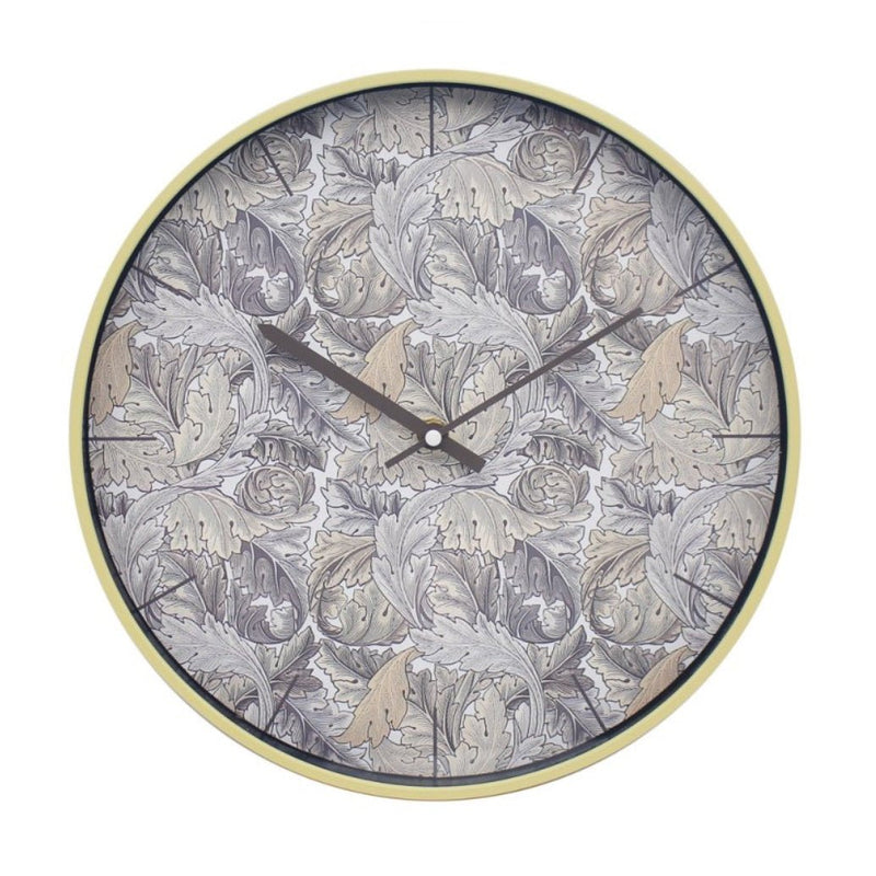 Acanthus Floral Wall Clock 31cm - CLOCKS - Beattys of Loughrea