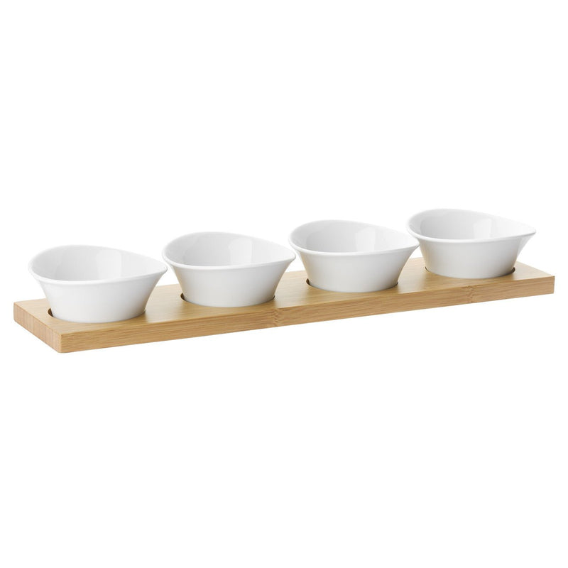 Zwilling 4 Piece Dip Set - Includes Wooden Tray & 4 Small Bowls - GENERAL LOOSE WARE - Beattys of Loughrea