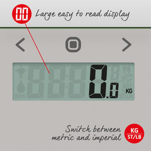 Salter Compact Glass Analyser Bathroom Scales - KITCHEN SCALES - Beattys of Loughrea