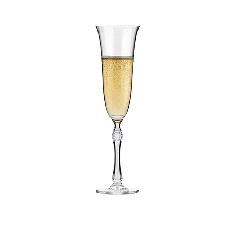 Crystal Bohemia Parus Set of 6 Flute Glasses 190ml - DRINKING GLASSES - Beattys of Loughrea