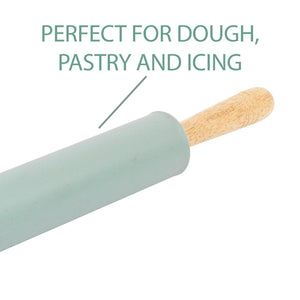 Progress Go Bake! Silicone Rolling Pin With Wooden Handles - KITCHEN HAND TOOLS - Beattys of Loughrea