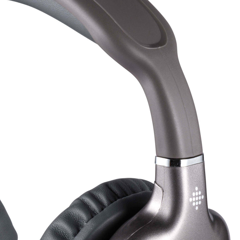 Intempo Bluetooth Metallic Over-Ear Headphones - Grey - HEADPHONES / EARPHONES/ MICROPHONE - Beattys of Loughrea