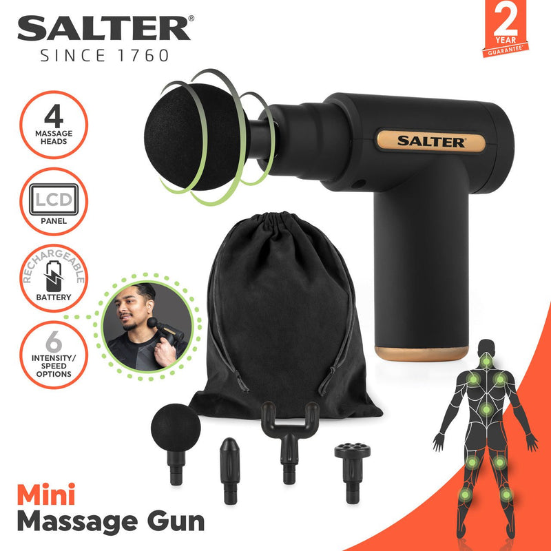 Salter Mini Electric Massage Gun - HEAT MASSAGERS - Beattys of Loughrea