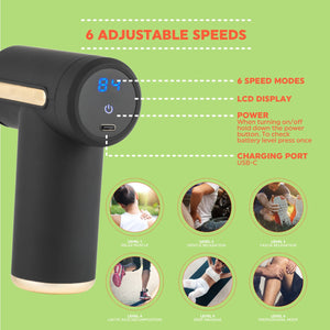 Salter Mini Electric Massage Gun - HEAT MASSAGERS - Beattys of Loughrea