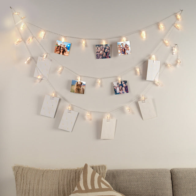 Intempo Photo Clip 3M String Lights - 20 LED Clips - LED STRING DECO LIGHTS (NOT XMAS) - Beattys of Loughrea