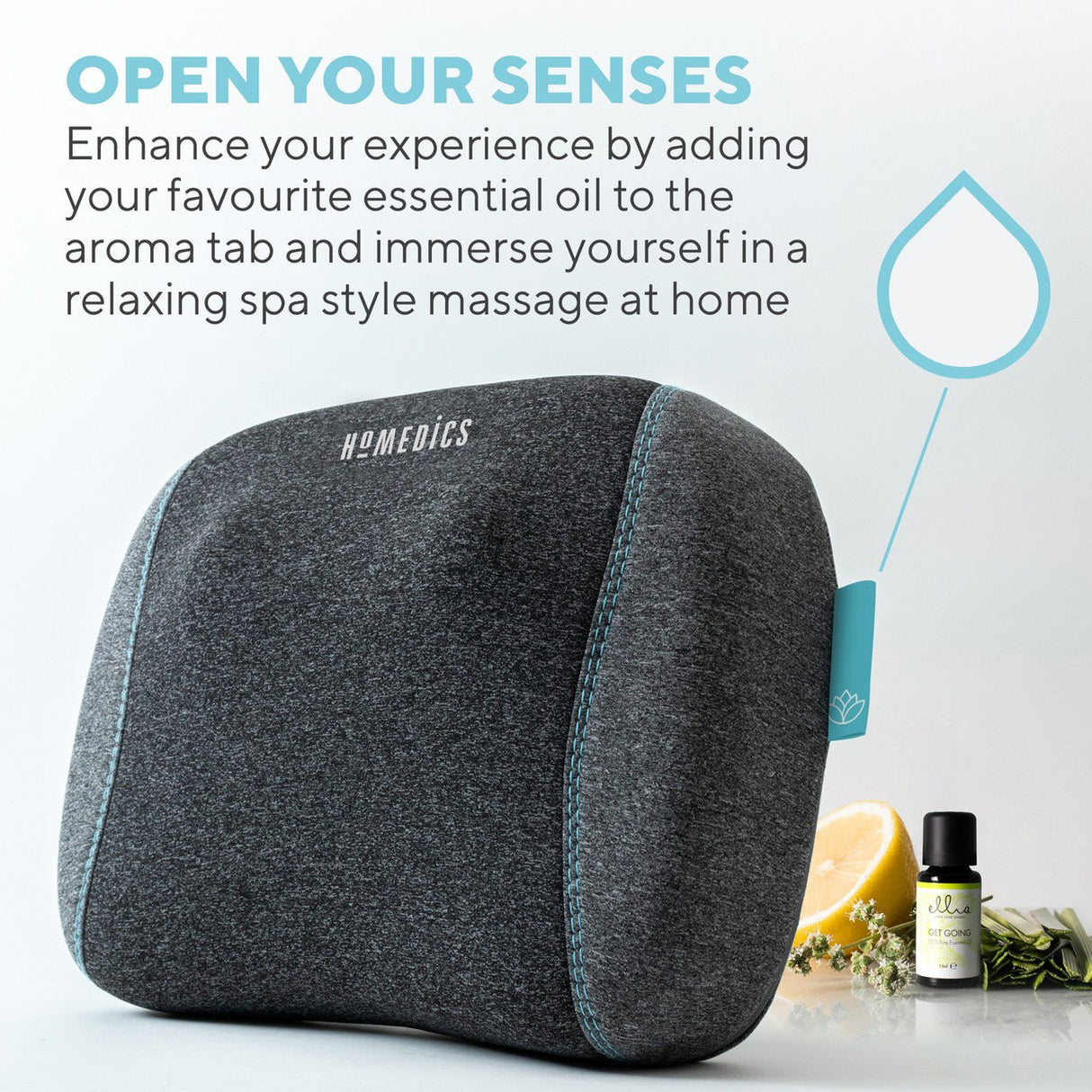 Homedics Rechargeable Cordless Massage Pillow - HEAT MASSAGERS - Beattys of Loughrea