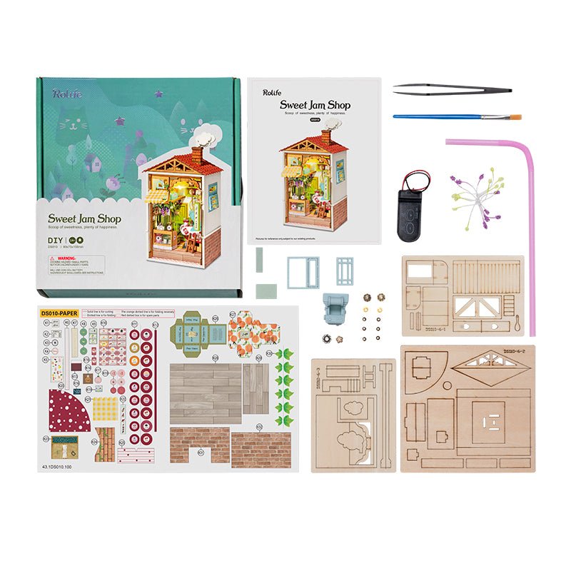 Rolife Sweet Jam Shop Model Kit DS010 Age 14+ - JIGSAWS - Beattys of Loughrea