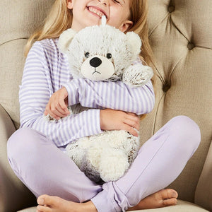 Warmies 3D Square Hot Water Bottle Marshmallow Bear - H/H - HOT WATER BOTTLE - Beattys of Loughrea