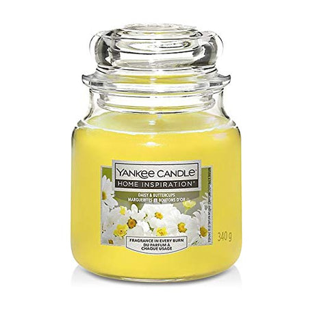 Daisy & Buttercups Home Inspiration Medium Yankee Candle 340g - CANDLES - Beattys of Loughrea