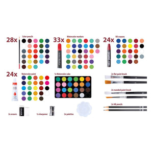 Artico 145pc Drawing / Painting Art Set - ART & CRAFT/MAGIC/AIRFIX - Beattys of Loughrea
