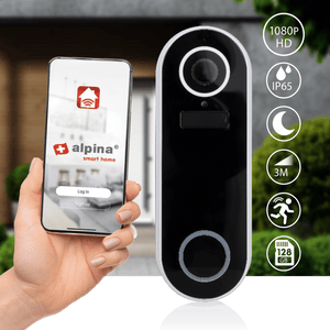 Alpina Smart Video Doorbell (Battery Operated) - INTERCOM/DOOR BELL - Beattys of Loughrea