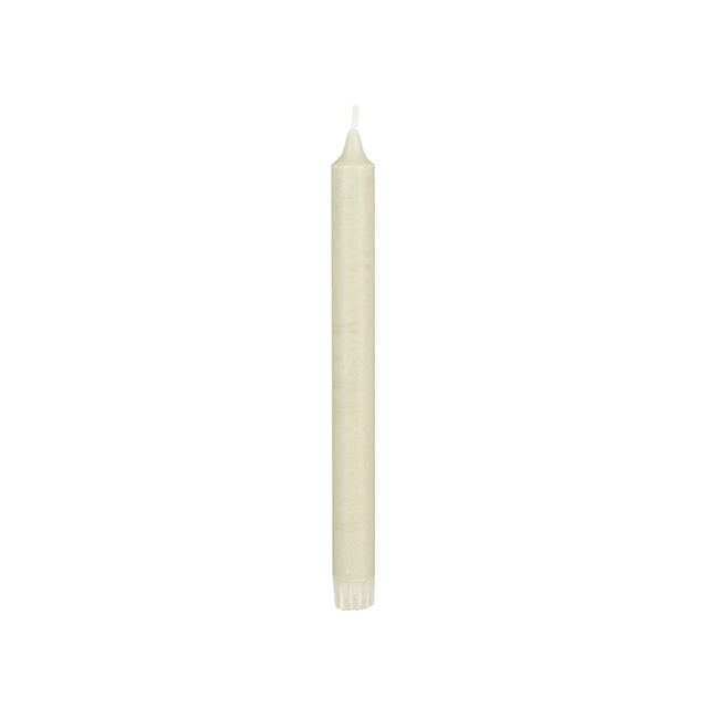 Stearin Single Dinner Candle 25cm Light Green - CANDLES - Beattys of Loughrea
