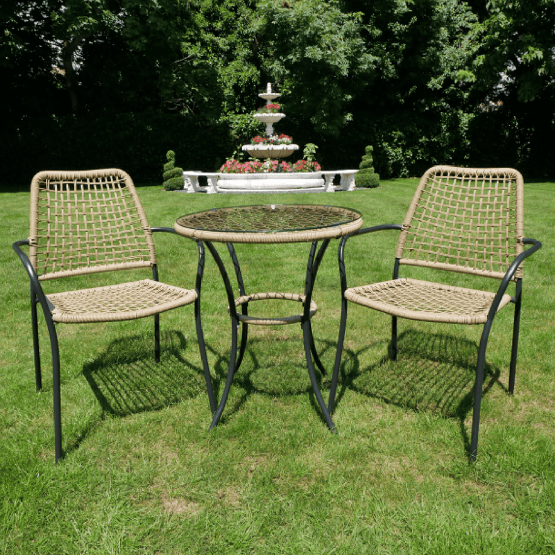 Amalfi Table & 2 Chairs Garden Bistro Set - BISTRO SET 2 PERSON - Beattys of Loughrea