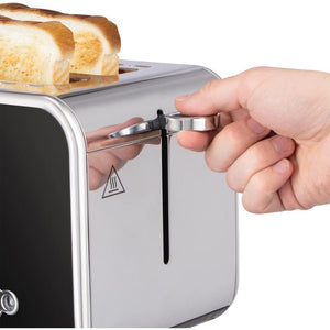 Russell Hobbs Distinctions 2 Slice Toaster - Black - TOASTERS - Beattys of Loughrea