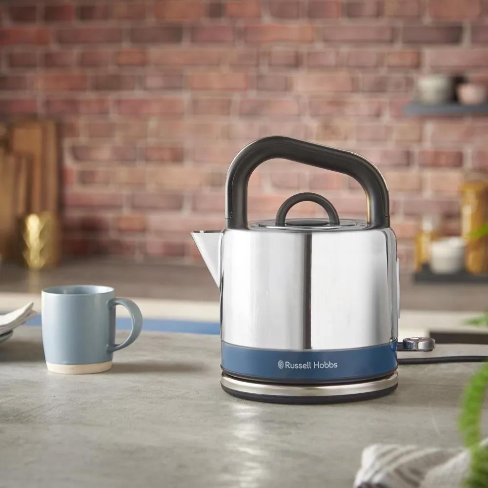Russell Hobbs Distinctions Kettle 1.5 Litre - Ocean Blue - KETTLES - Beattys of Loughrea