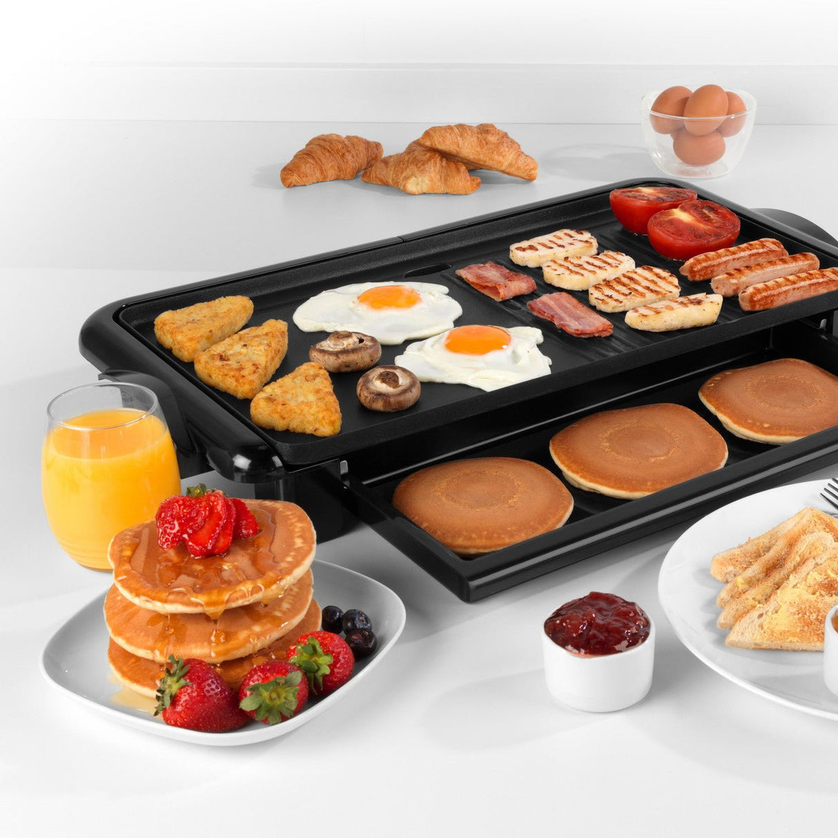 Progress Family Health Grill with Non-Stick Plates 2000W - HEALTH GRILLS, G FOREMAN - Beattys of Loughrea