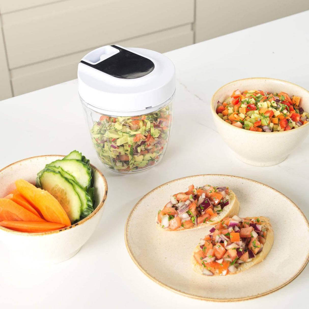 Salter Manual Pull Cord Food Chopper - KITCHEN HAND TOOLS - Beattys of Loughrea