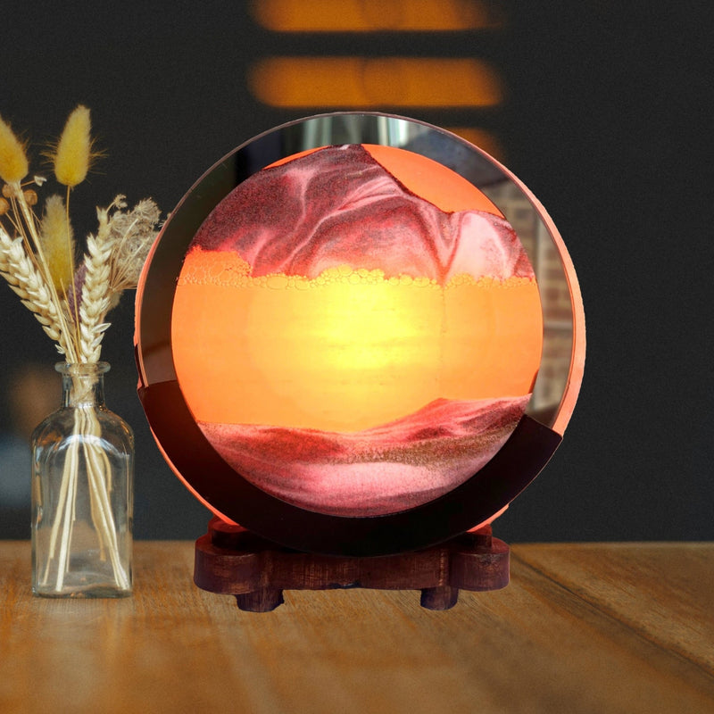 Red Sand Picture Salt Lamp - TABLE/BEDSIDE LAMPS - Beattys of Loughrea