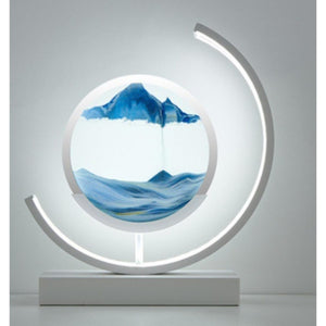 Moodscape Crescent White-Blue Sand Picture - ORNAMENTS - Beattys of Loughrea