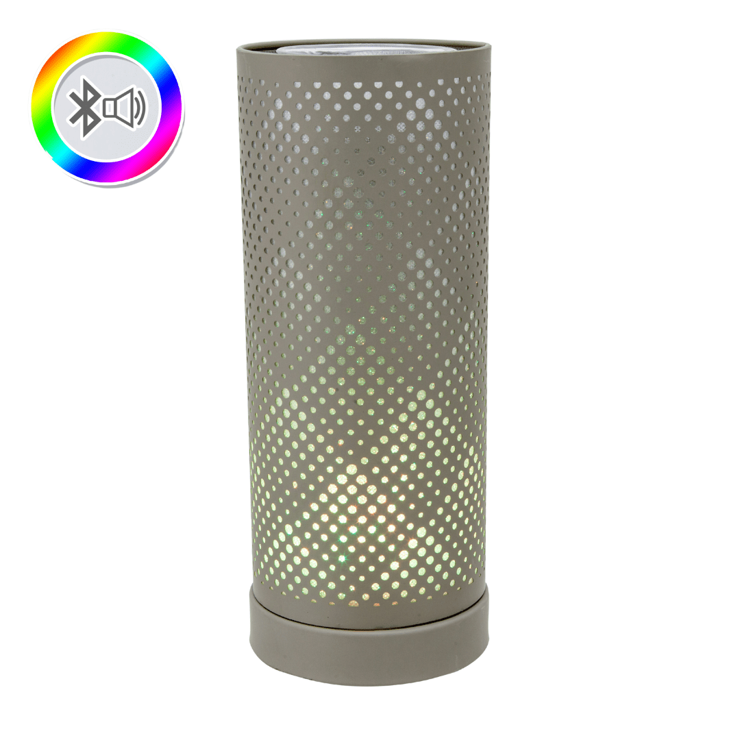 Grey Classic Bluetooth Speaker LED Aroma Lamp - SPEAKERS HIFI MP3 PC - Beattys of Loughrea