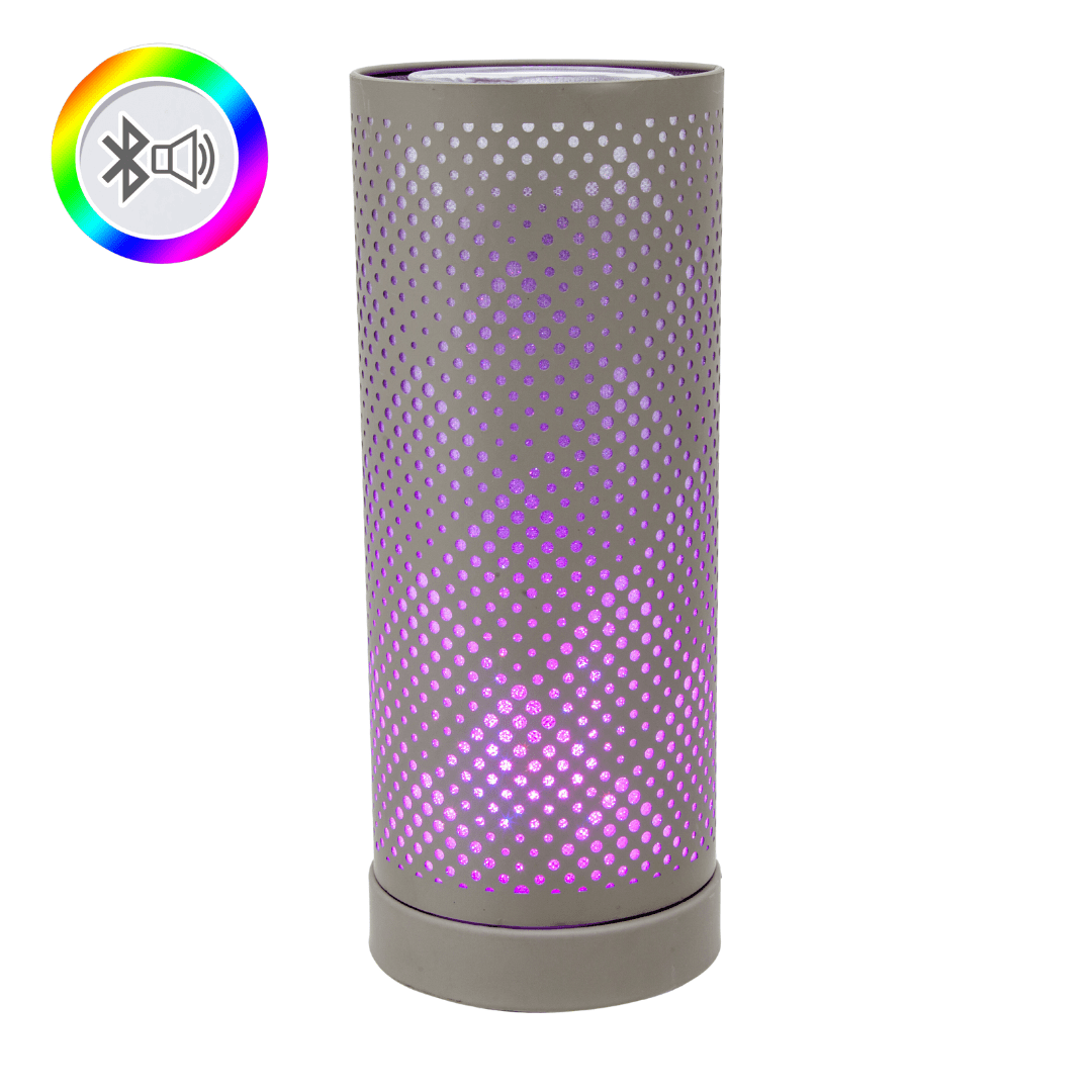 Grey Classic Bluetooth Speaker LED Aroma Lamp - SPEAKERS HIFI MP3 PC - Beattys of Loughrea