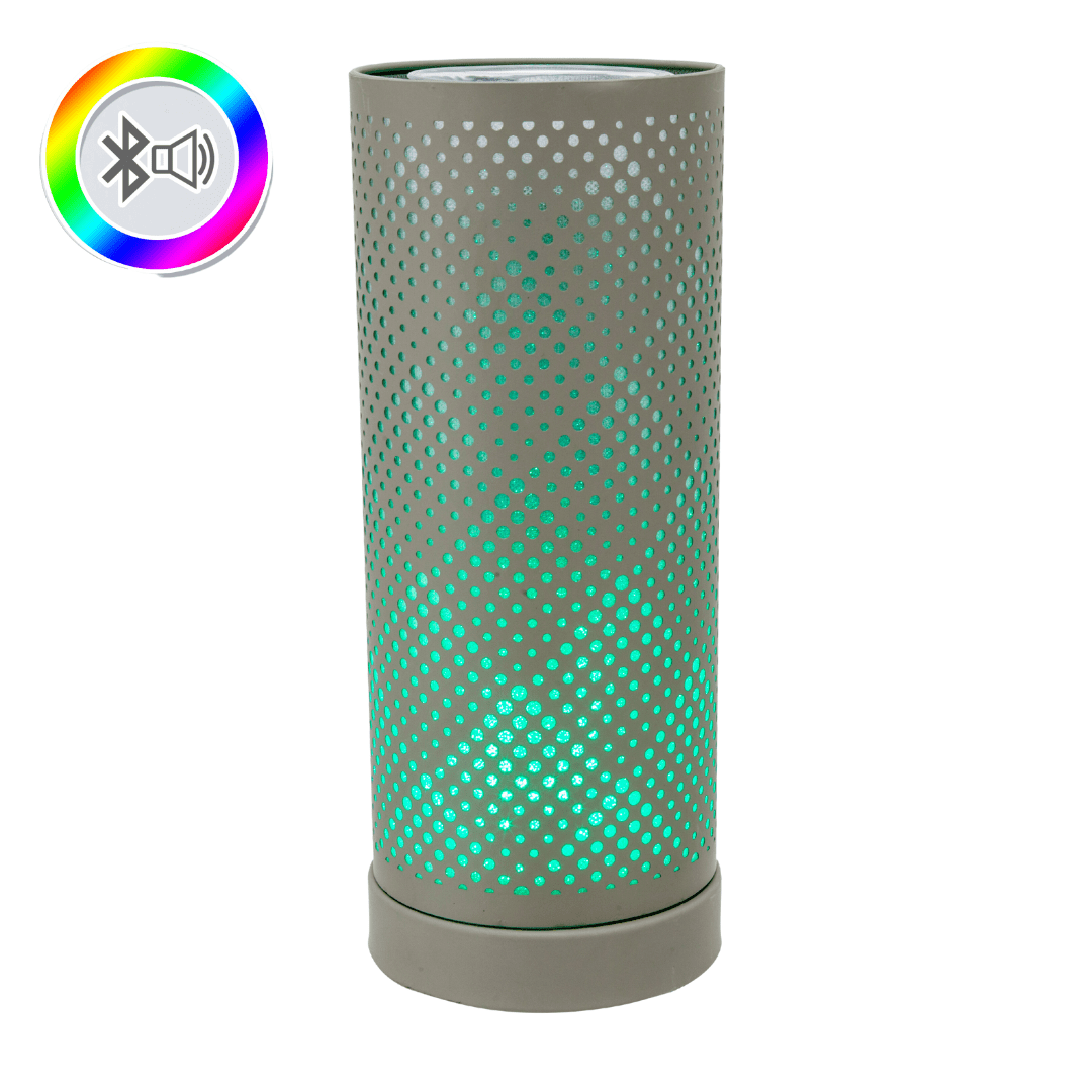 Grey Classic Bluetooth Speaker LED Aroma Lamp - SPEAKERS HIFI MP3 PC - Beattys of Loughrea