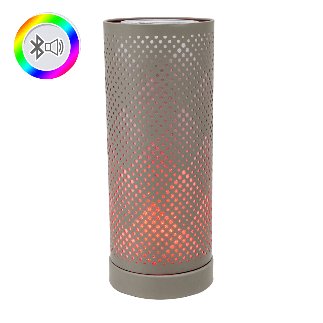 Grey Classic Bluetooth Speaker LED Aroma Lamp - SPEAKERS HIFI MP3 PC - Beattys of Loughrea