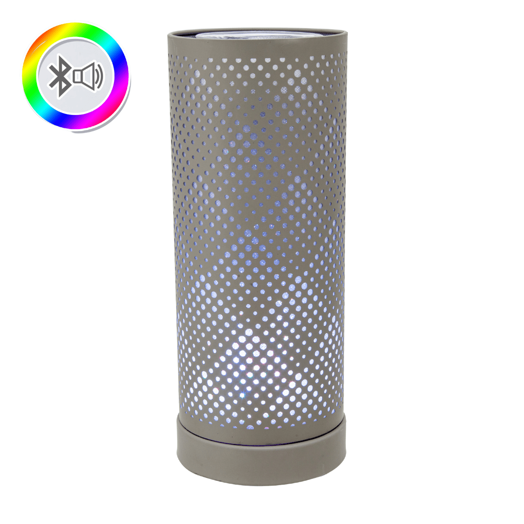 Grey Classic Bluetooth Speaker LED Aroma Lamp - SPEAKERS HIFI MP3 PC - Beattys of Loughrea