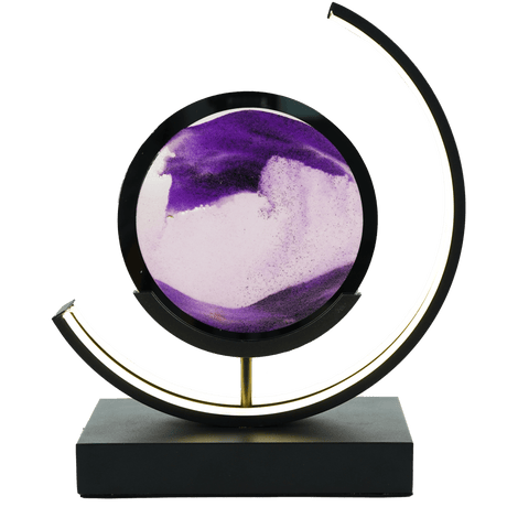 Moodscape Crescent Black-Purple Sand Picture - ORNAMENTS - Beattys of Loughrea