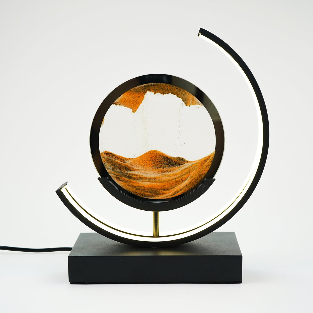 Moodscape Crescent Black-Orange Sand Picture - ORNAMENTS - Beattys of Loughrea