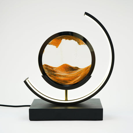 Moodscape Crescent Black-Orange Sand Picture - ORNAMENTS - Beattys of Loughrea