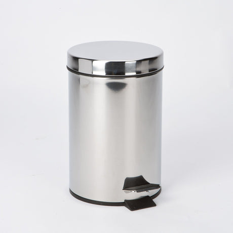 Highlands 3 Litre Stainless Steel Pedal Bin - CLEANING - DUSTBIN/WASTE BIN - Beattys of Loughrea