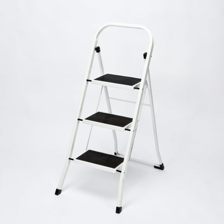 Highlands Non-Slip 3 Step Metal Step Ladder - STEPLADDER - Beattys of Loughrea