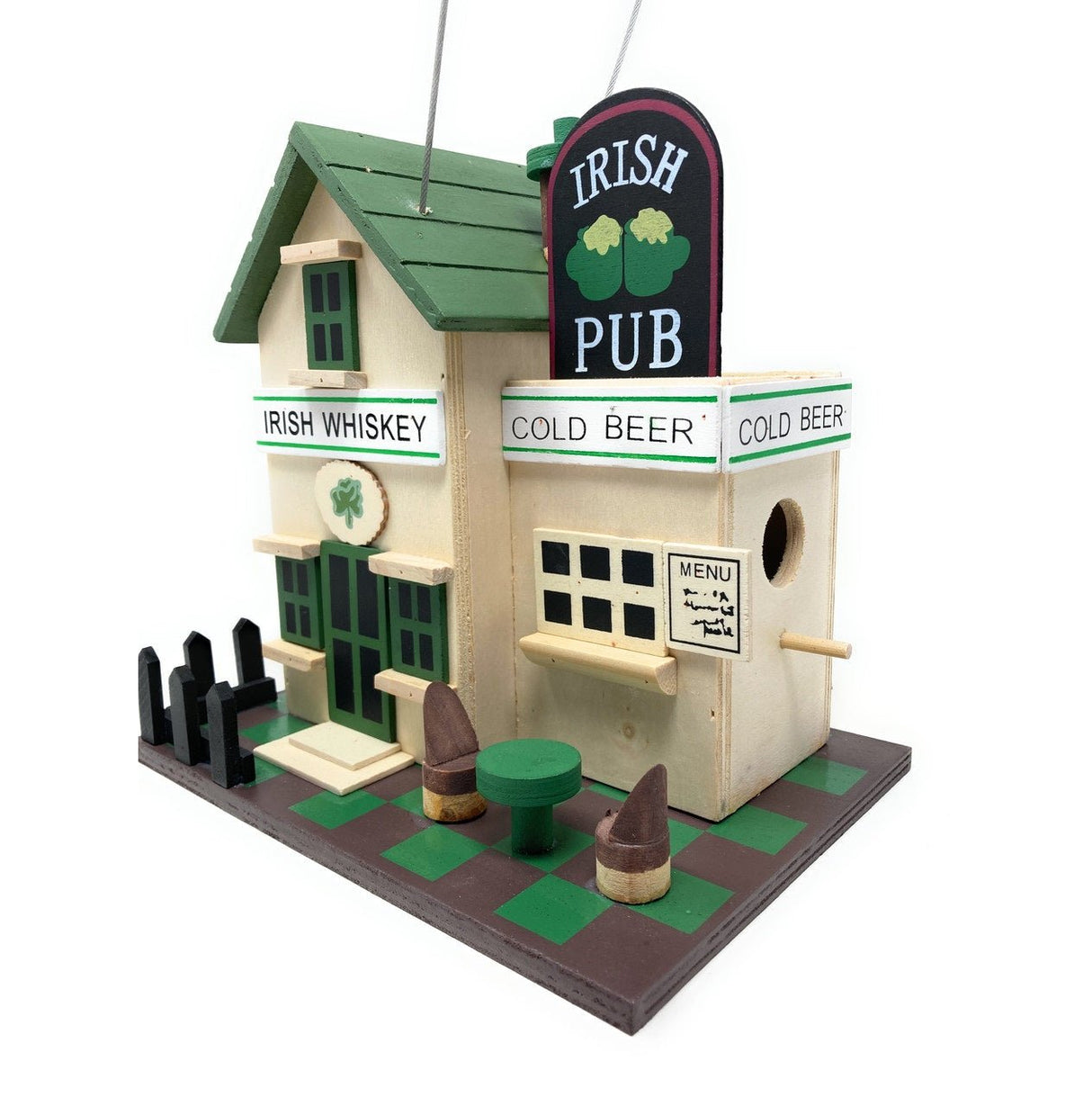Wooden Bird House Irish Pub Design - BIRD HOUSE/ FEEDERS - Beattys of Loughrea