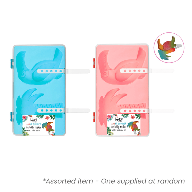 Bello Ice Lolly Mould 2 Section With Lid Assorted - One Supplied* - MICROWAVE WARE/FOILS/FREEZER BAG - Beattys of Loughrea