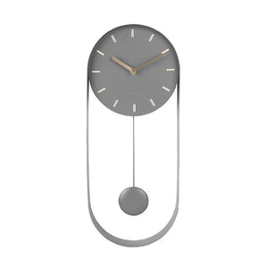 Karlsson Wall Clock Pendulum Charm Grey - CLOCKS - Beattys of Loughrea
