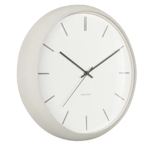 Karlsson Wall Clock Nirvana Globe Warm Grey - CLOCKS - Beattys of Loughrea