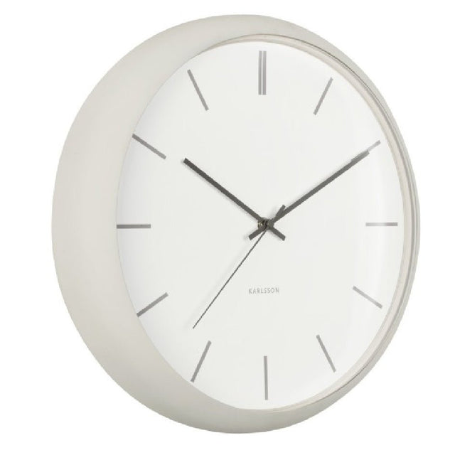 Karlsson Wall Clock Nirvana Globe Warm Grey - CLOCKS - Beattys of Loughrea