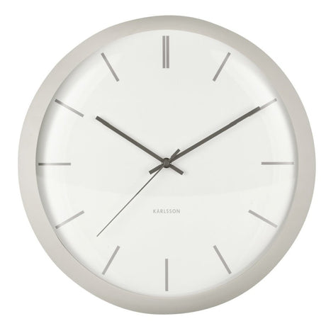Karlsson Wall Clock Nirvana Globe Warm Grey - CLOCKS - Beattys of Loughrea