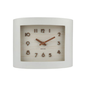 Karlsson Wall Clock Sole Squared White - CLOCKS - Beattys of Loughrea