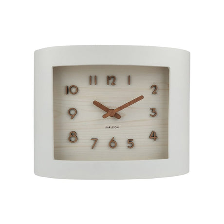 Karlsson Wall Clock Sole Squared White - CLOCKS - Beattys of Loughrea