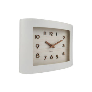 Karlsson Wall Clock Sole Squared White - CLOCKS - Beattys of Loughrea