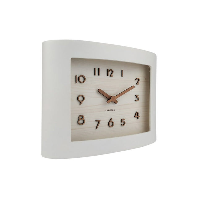 Karlsson Wall Clock Sole Squared White - CLOCKS - Beattys of Loughrea