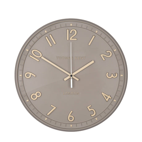 Thomas Kent 14" Tresco Wall Clock Taupe - CLOCKS - Beattys of Loughrea