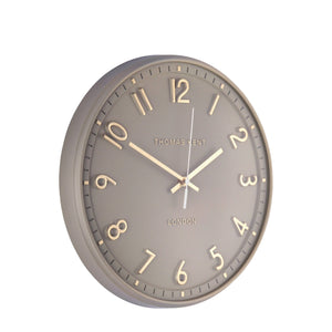 Thomas Kent 14" Tresco Wall Clock Taupe - CLOCKS - Beattys of Loughrea